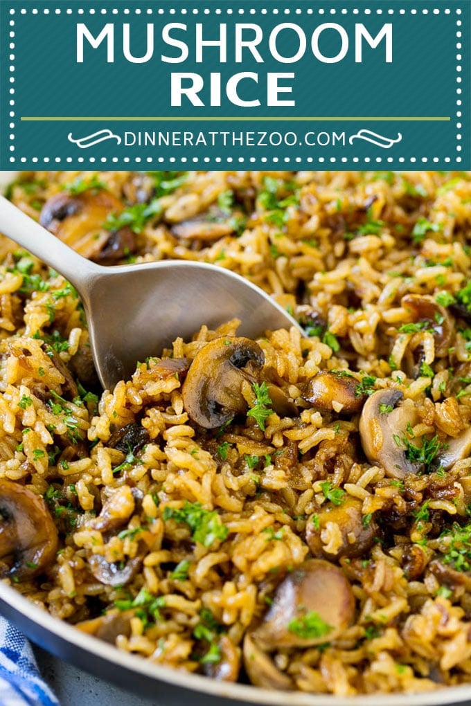 Mushroom Rice Recipe | Baked Rice | Rice Pilaf #rice #mushrooms #sidedish #dinner #sadud