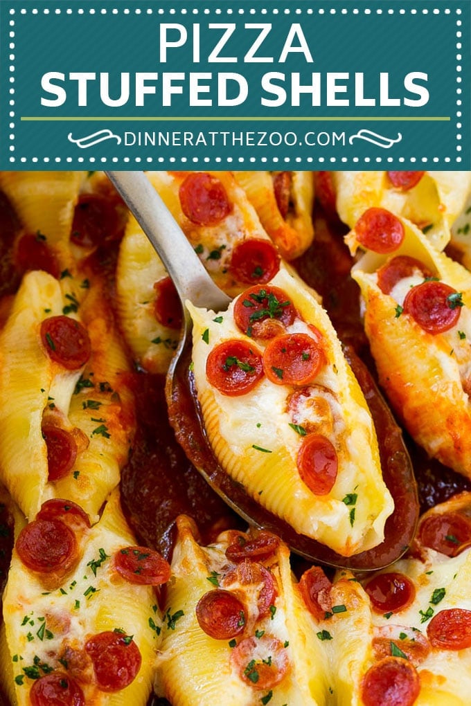 Pizza Stuffed Shells | Stuffed Shells Recipe | Italian Stuffed Shells #pizza #pasta #cheese #pepperoni #dinner #sadud