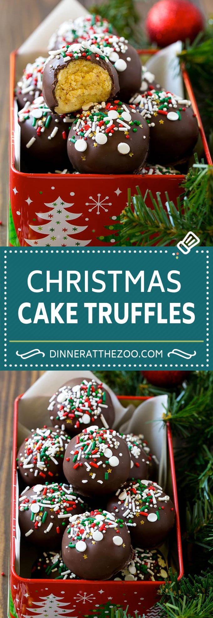 Christmas Cake Truffles Recipe | Cake Truffles | Cake Balls | Cake Bites #cake #christmas #sprinkles #baking #sadud