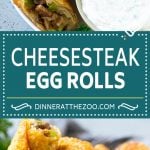 Philly Cheesesteak Egg Rolls | Beef Egg Rolls | Philly Cheesesteak Appetizer #steak #cheese #appetizer #snack #sadud