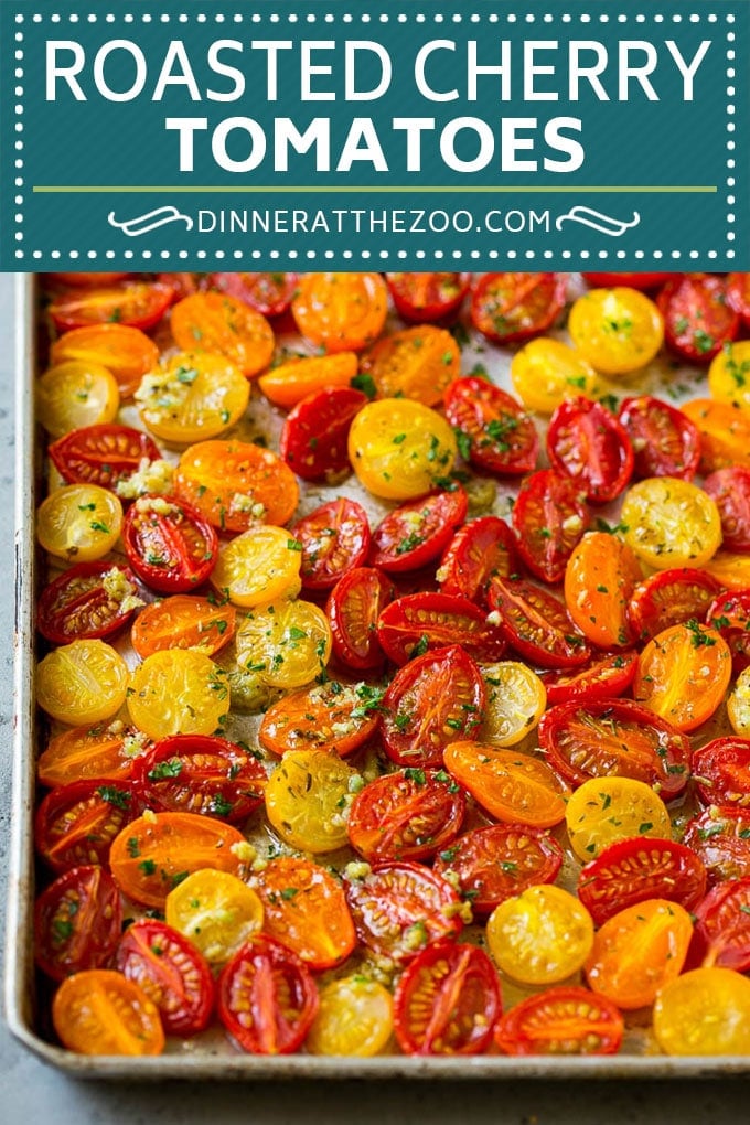 Roasted Cherry Tomatoes Recipe | Roasted Tomatoes #tomatoes #sidedish #glutenfree #cleaneating #healthy #dinner #sadud