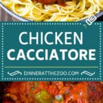 Slow Cooker Chicken Cacciatore Recipe | Italian Chicken #chicken #crockpot #slowcooker #dinner #italianfood #peppers #sadud