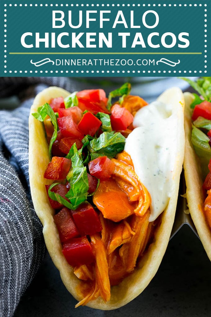 Buffalo Chicken Tacos | Chicken Taco Recipe | Spicy Chicken Tacos #tacos #tacotuesday #buffalochicken #chicken #ranch #dinner #sadud