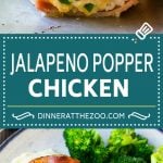 Jalapeno Popper Chicken Recipe | Bacon Wrapped Chicken | Stuffed Chicken | Low Carb Chicken #chicken #lowcarb #keto #bacon #jalapenos #cheese #dinner #sadud