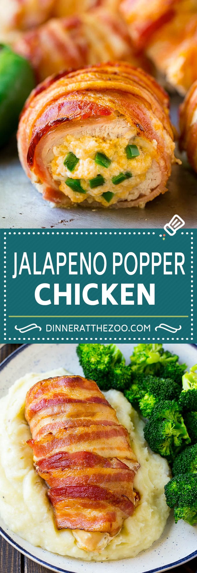 Jalapeno Popper Chicken Recipe | Bacon Wrapped Chicken | Stuffed Chicken | Low Carb Chicken #chicken #lowcarb #keto #bacon #jalapenos #cheese #dinner #sadud