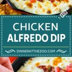 Chicken Alfredo Dip Recipe | Chicken Dip | Cheese Dip #dip #appetizer #chicken #cheese #sadud