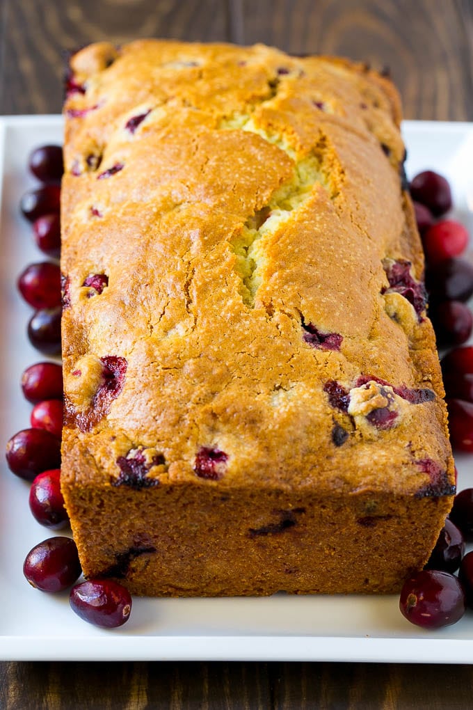Cranberry Bread Recipe | Cranberry Loaf | Cranberry Orange Bread #cranberry #bread #baking #dessert #fall #sadud A baked loaf of fresh cranberry bread.