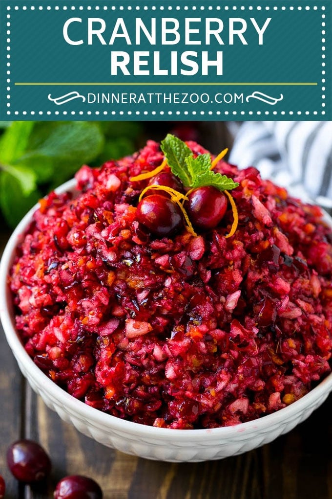 Cranberry Relish Recipe | Cranberry Sauce | Raw Cranberry Relish #cranberry #relish #sauce #thanksgiving #fall #dinner #sadud