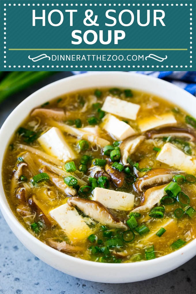 Hot and Sour Soup Recipe | Chinese Soup Recipe #soup #chinese #asian #dinner #vegetarian #tofu #mushrooms #sadud