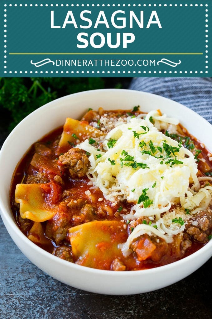 Lasagna Soup Recipe | Italian Soup | Ground Beef Soup #lasagna #pasta #soup #beef #dinner #sadud #italian