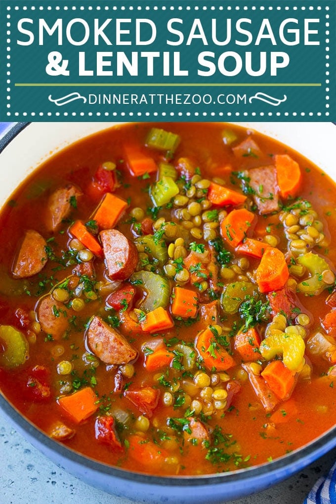Lentil Soup Recipe | Sausage Lentil Soup #soup #lentils #sausage #dinner #glutenfree #sadud