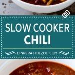 Slow Cooker Chili Recipe | Crock Pot Chili | Beef Chili | Beef and Bean Chili #chili #soup #beef #slowcooker #crockpot #dinner #sadud