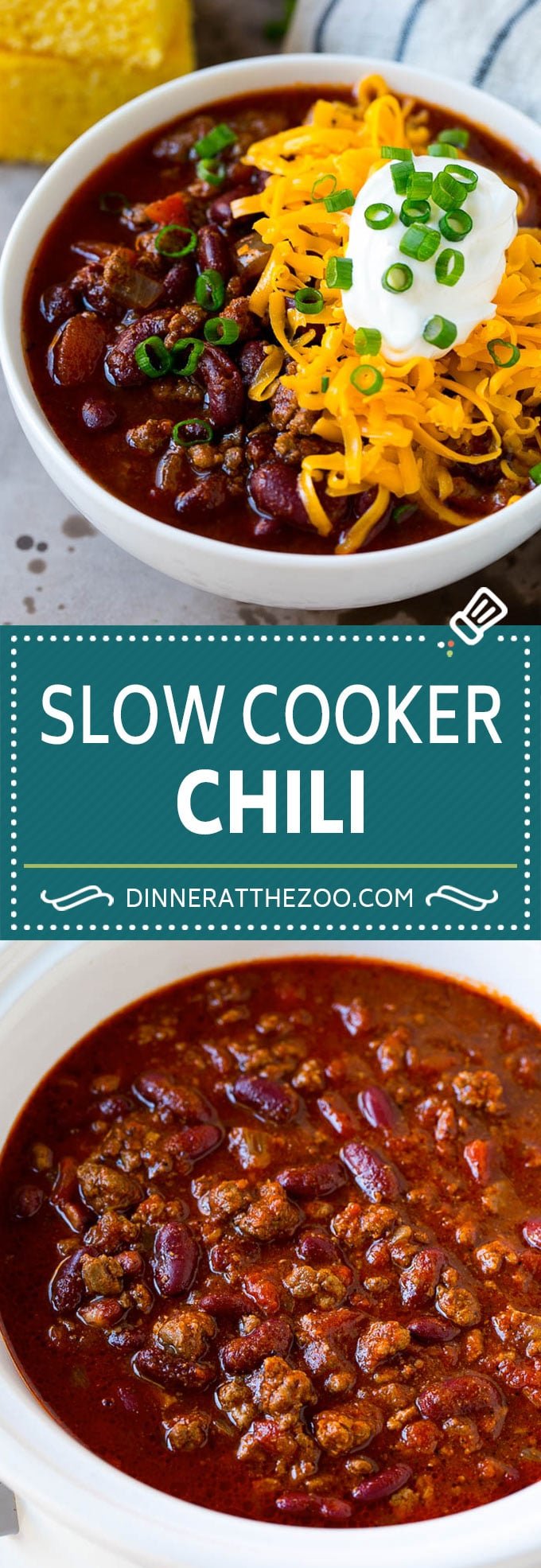 Slow Cooker Chili Recipe | Crock Pot Chili | Beef Chili | Beef and Bean Chili #chili #soup #beef #slowcooker #crockpot #dinner #sadud