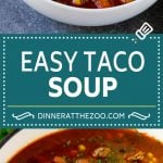 Taco Soup Recipe | Beef Taco Soup | Mexican Soup #soup #beef #taco #mexicanfood #beans #dinner #sadud