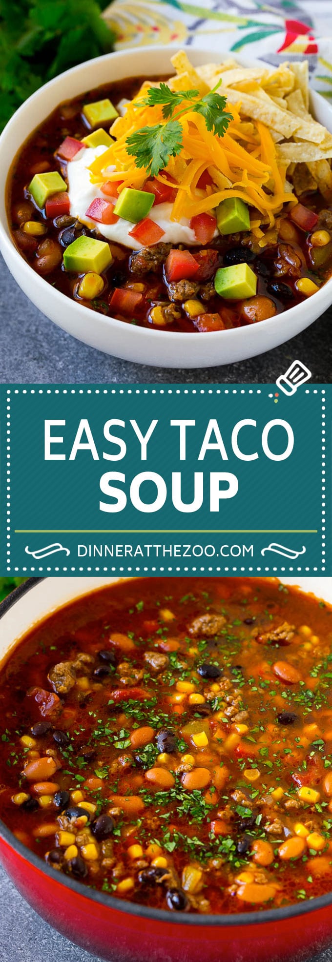 Taco Soup Recipe | Beef Taco Soup | Mexican Soup #soup #beef #taco #mexicanfood #beans #dinner #sadud