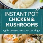 Instant Pot Chicken with Mushroom Sauce | Instant Pot Chicken Recipe | Mushroom Chicken #instantpot #chicken #mushrooms #pressurecooker #dinner #sadud