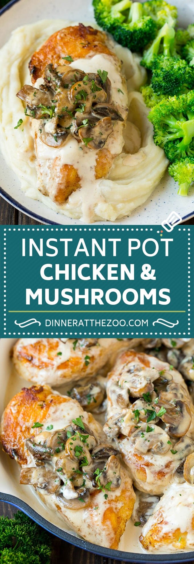 Instant Pot Chicken with Mushroom Sauce | Instant Pot Chicken Recipe | Mushroom Chicken #instantpot #chicken #mushrooms #pressurecooker #dinner #sadud
