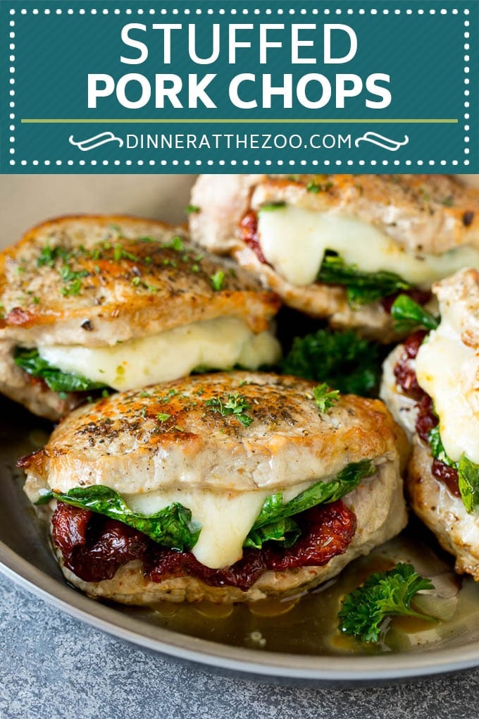 Stuffed Pork Chops Recipe | Boneless Pork Chops Recipe | Italian Pork Chops #pork #porkchops #cheese #lowcarb #dinner #sadud