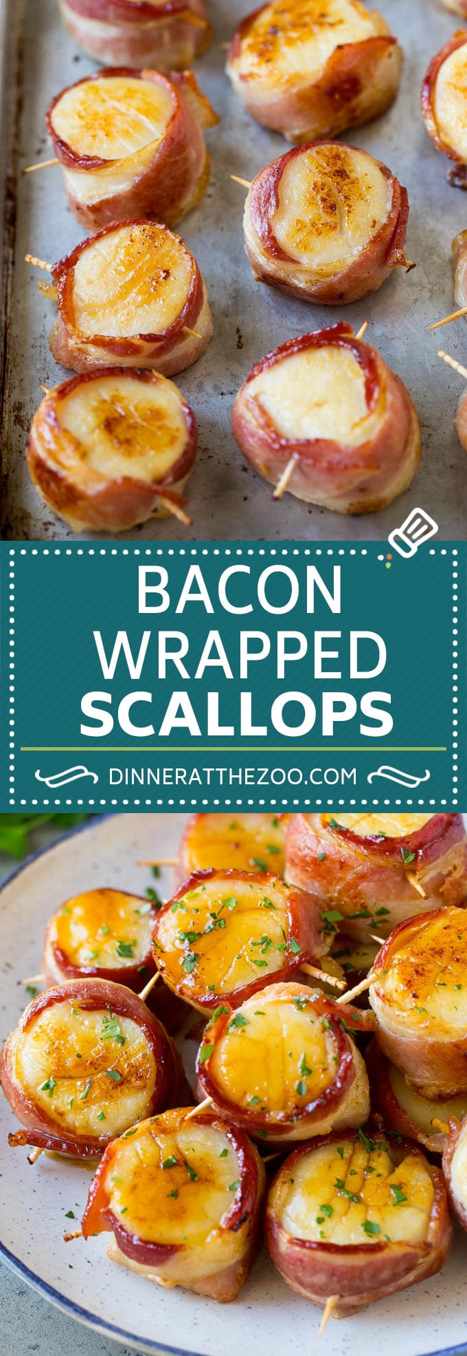 Bacon Wrapped Scallops Recipe | Broiled Scallops | Baked Scallops #scallops #seafood #bacon #dinner #appetizer #sadud