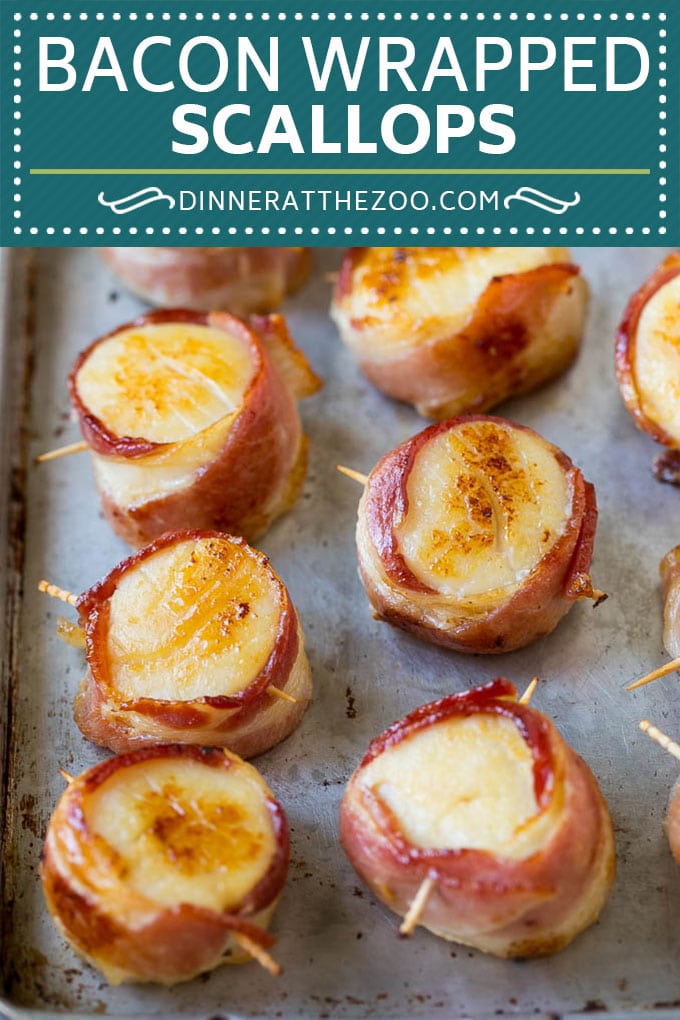 Bacon Wrapped Scallops Recipe | Broiled Scallops | Baked Scallops #scallops #seafood #bacon #dinner #appetizer #sadud