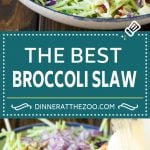 Bacon Broccoli Slaw Recipe | Coleslaw Recipe | Broccoli Slaw #broccoli #slaw #salad #apple #bacon #sidedish #lunch #sadud