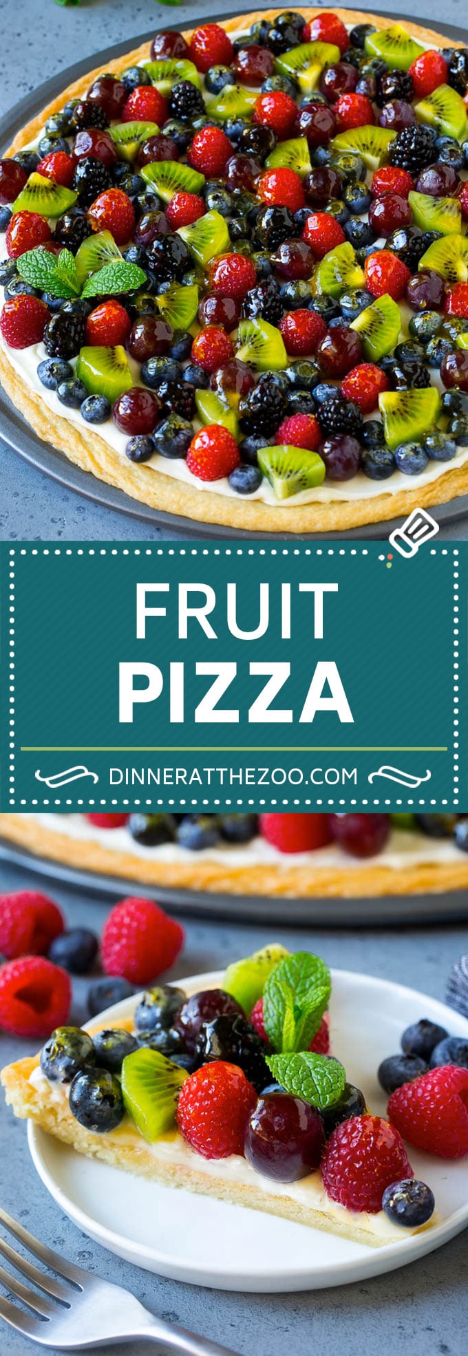 Fruit Pizza Recipe | Dessert Pizza | Fruit Dessert #cookie #fruit #pizza #dessert #sweets #sadud