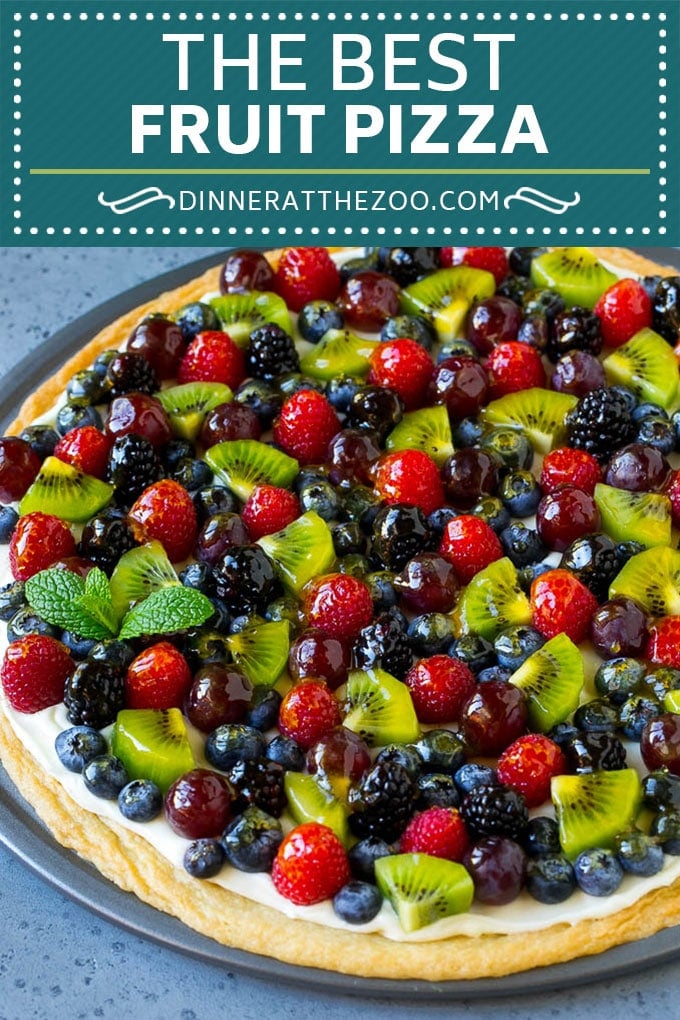 Fruit Pizza Recipe | Dessert Pizza | Fruit Dessert #cookie #fruit #pizza #dessert #sweets #sadud