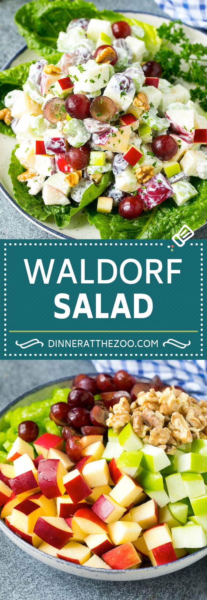Waldorf Salad Recipe | Apple Salad | Fruit Salad #salad #fruit #apples #grapes #lunch #sadud #glutenfree