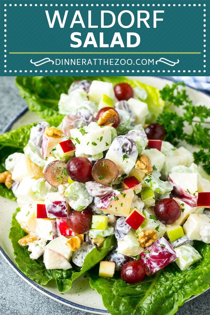 Waldorf Salad Recipe | Apple Salad | Fruit Salad #salad #fruit #apples #grapes #lunch #sadud #glutenfree