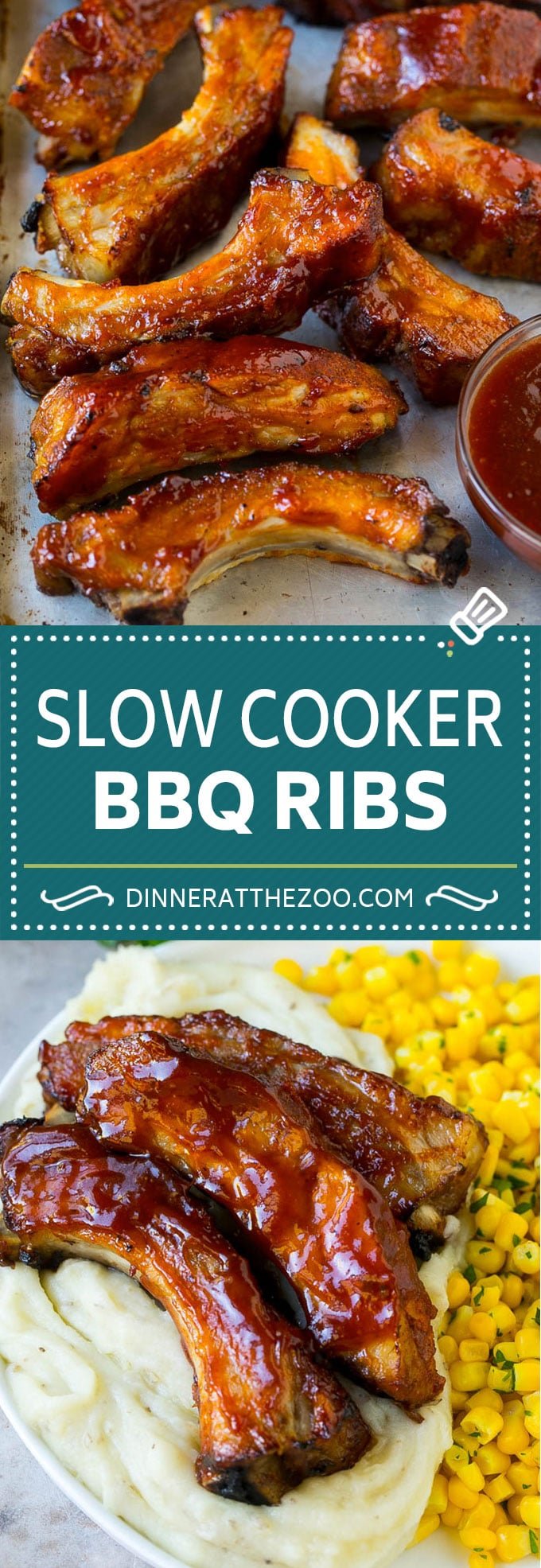 Slow Cooker Ribs | Baby Back Ribs | Crock Pot Ribs | Pork Ribs #ribs #pork #slowcooker #crockpot #bbq #dinner #sadud