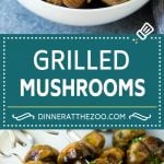 Grilled Mushrooms Recipe | Mushroom Kabobs | Mushroom Side Dish #mushroom #grilling #garlic #keto #lowcarb #sadud