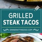 Steak Tacos Recipe | Beef Tacos | Grilled Steak #steak #tacos #tacotuesday #avocado #dinner #sadud