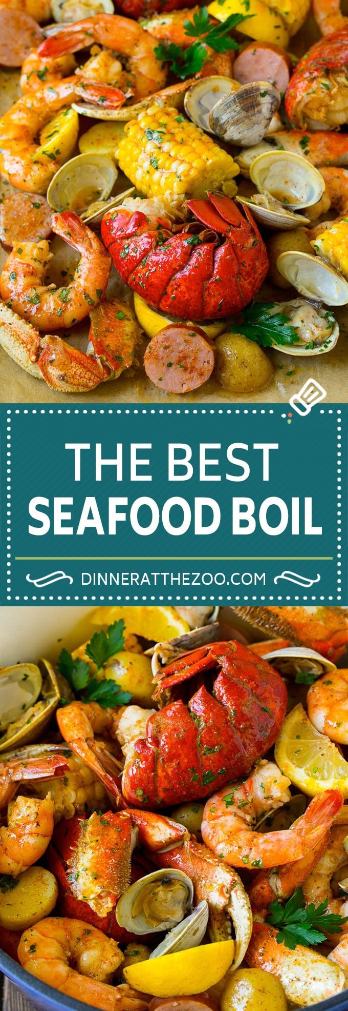 Seafood Boil Recipe | Shrimp Boil #lobster #shrimp #clams #crab #sausage #corn #potatoes #dinner #sadud