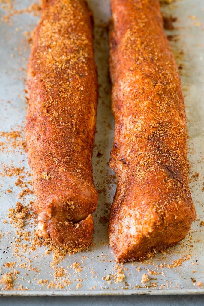 Smoked Pork Tenderloin Recipe | Smoked Pork Loin | BBQ Pork #pork #tenderloin #smoker #dinner #sadud Pork tenderloins coated in homemade spice rub.