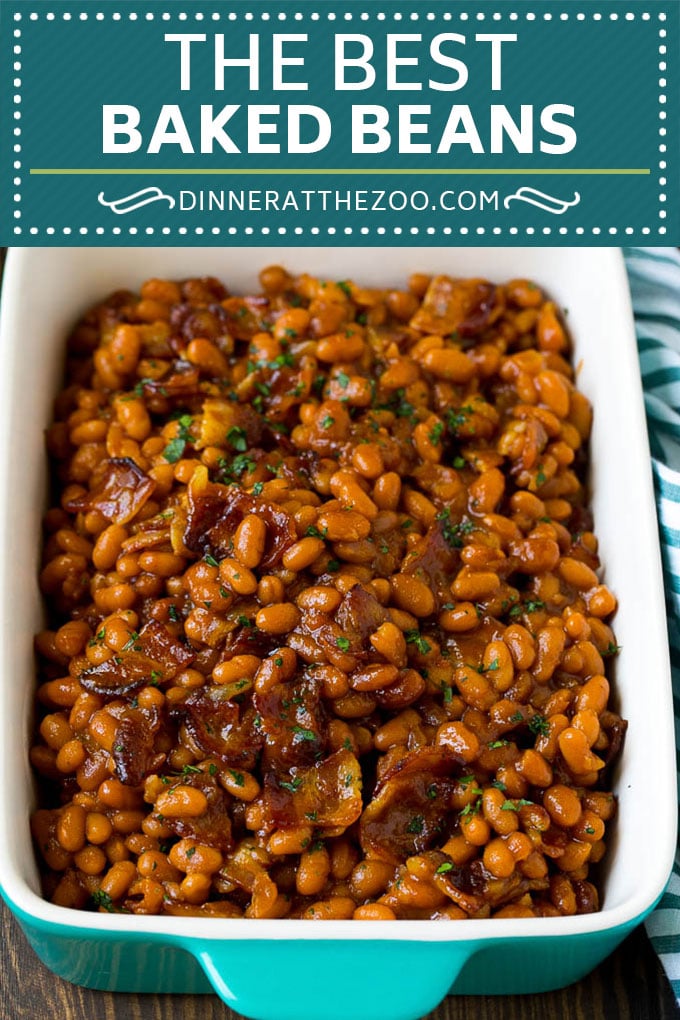 Baked Beans Recipe #beans #bacon #sidedish #bbq #dinner #sadud