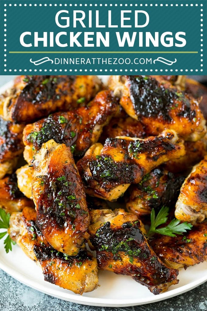 Grilled Chicken Wings | Marinated Chicken Wings | Grilled Chicken #chicken #chickenwings #grilling #marinade #dinner #appetizer #sadud