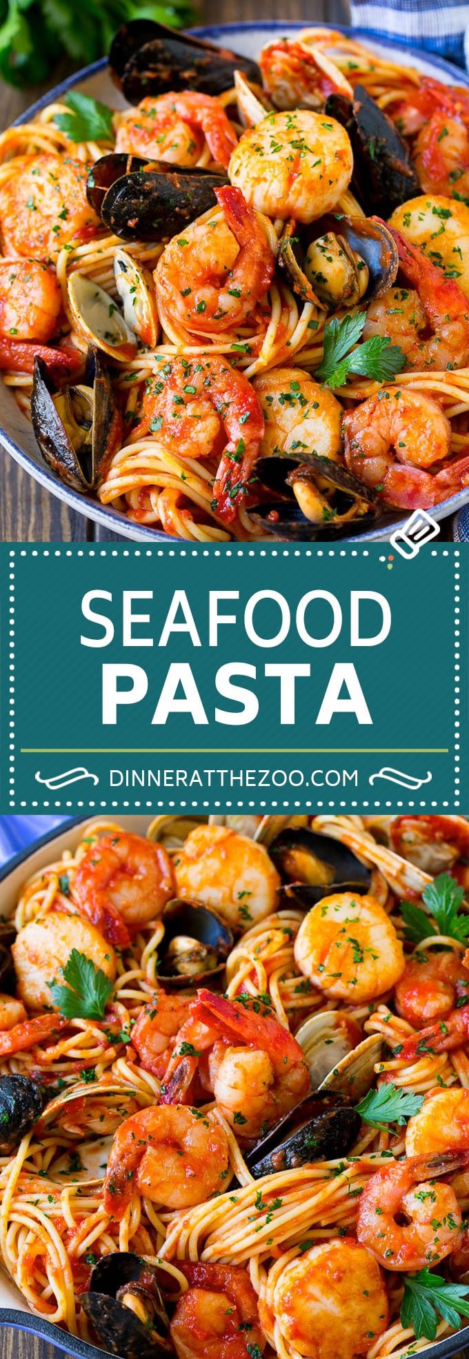 Seafood Pasta Recipe | Shrimp Pasta #pasta #spaghetti #shrimp #clams #scallops #dinner #sadud