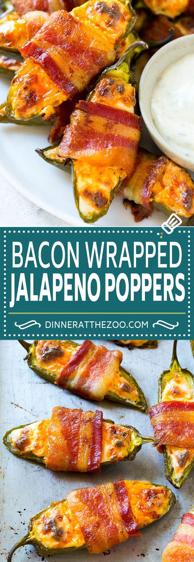 Bacon Wrapped Jalapeno Poppers Recipe | Baked Jalapeno Poppers | Bacon Appetizer #bacon #jalapenos #poppers #appetizer #snack #lowcarb #keto #sadud
