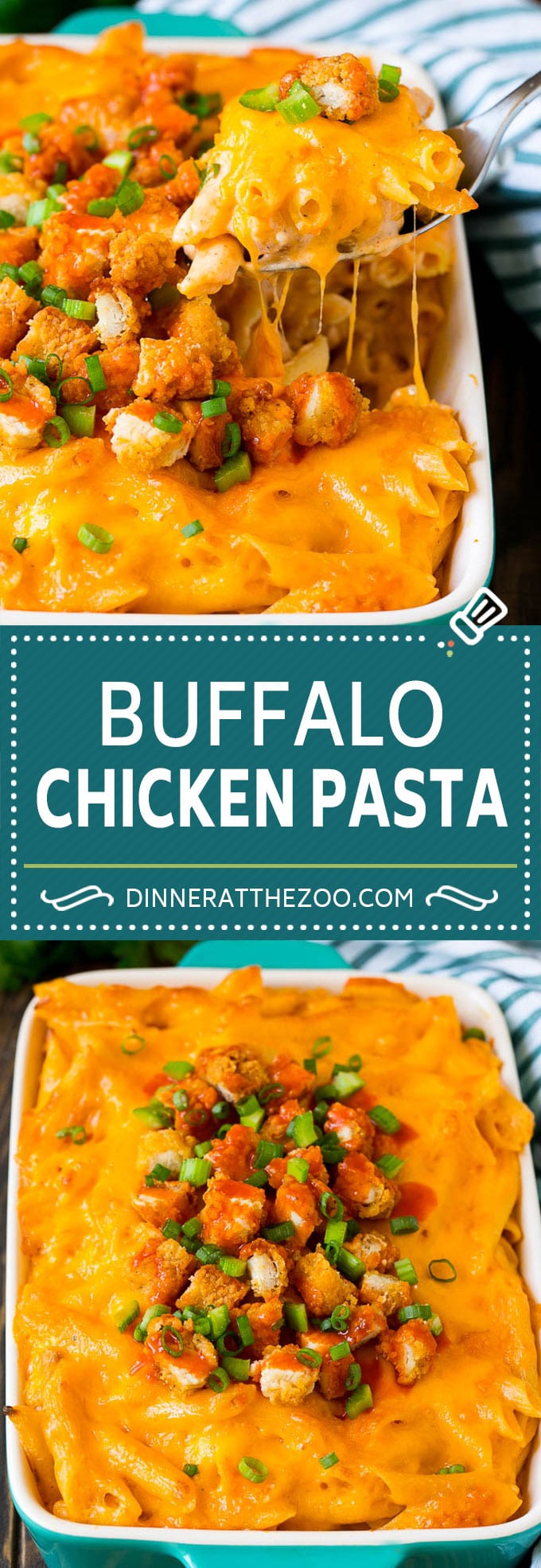 Buffalo Chicken Pasta Recipe | Baked Pasta #chicken #buffalochicken #pasta #cheese #dinner #sadud