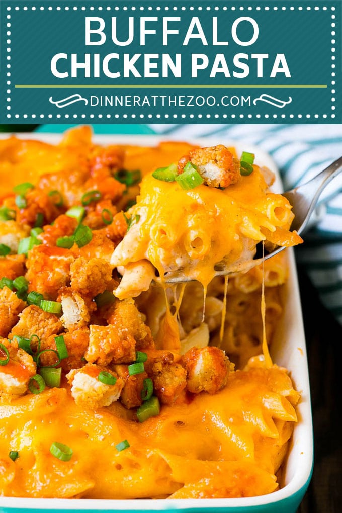 Buffalo Chicken Pasta Recipe | Baked Pasta #chicken #buffalochicken #pasta #cheese #dinner #sadud