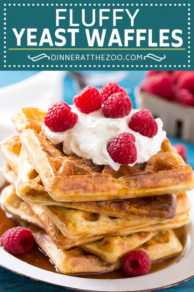 Yeast Waffles Recipe | Homemade Waffles #waffles #breakfast #brunch #sadud