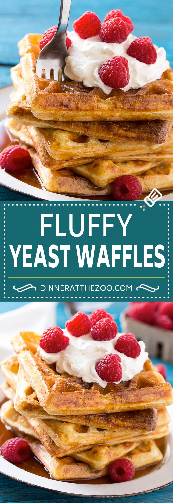 Yeast Waffles Recipe | Homemade Waffles #waffles #breakfast #brunch #sadud