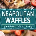 Neapolitan Waffles #waffles #breakfast #sadud