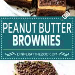 Peanut Butter Brownies Recipe | Layered Brownies | Peanut Butter Truffle Brownies #chocolate #peanutbutter #brownies #dessert #sadud