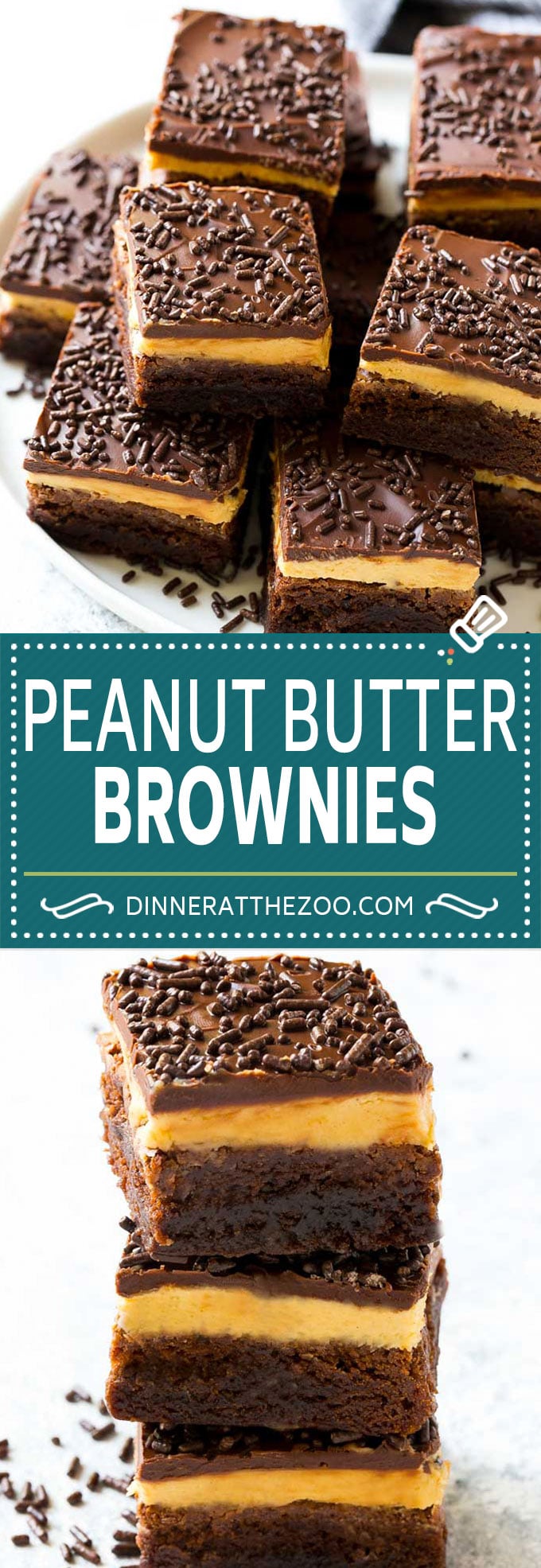 Peanut Butter Brownies Recipe | Layered Brownies | Peanut Butter Truffle Brownies #chocolate #peanutbutter #brownies #dessert #sadud