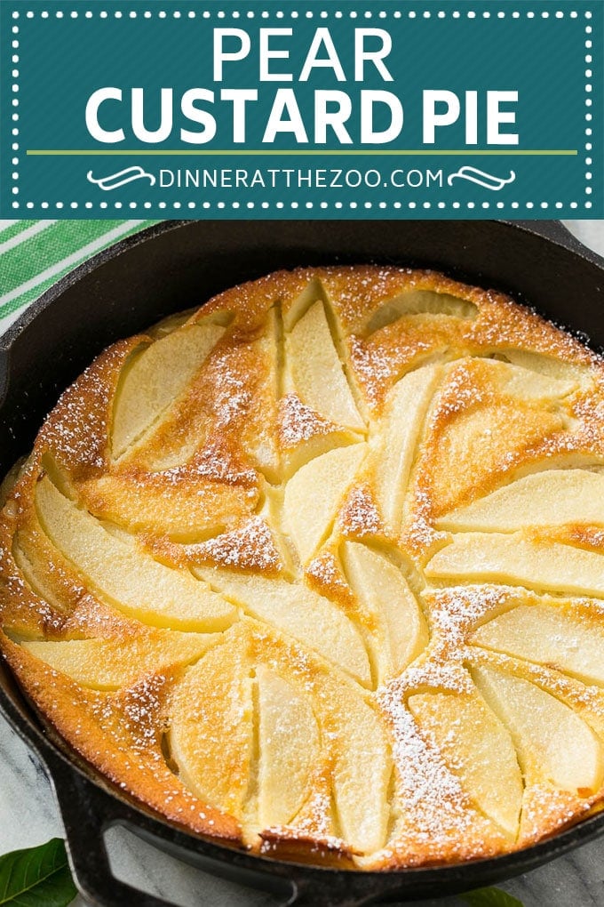 Pear Custard Pie Recipe | Pear Pie #pears #fall #pie #dessert #sadud