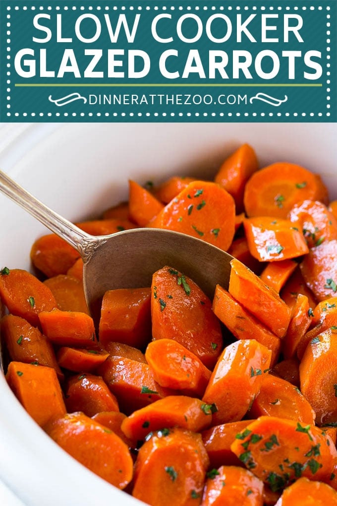Slow Cooker Glazed Carrots Recipe | Brown Sugar Glazed Carrots | Slow Cooker Carrots #carrots #sidedish #slowcooker #crockpot #sadud