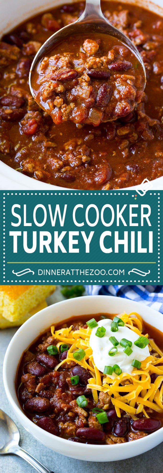 Slow Cooker Turkey Chili Recipe | Crockpot Chili | Turkey Chili | Chili With Beans Recipe | Healthy Chili Recipe #turkey #chili #beans #soup #slowcooker #crockpot #sadud