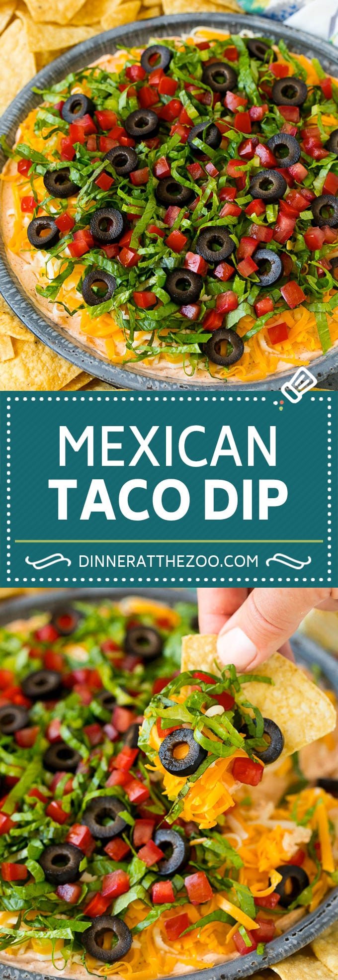 Taco Dip Recipe | Mexican Dip #tacos #dip #appetizer #mexicanfood #cheese #sadud