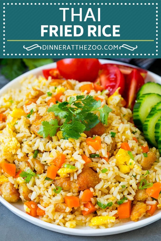 Thai Fried Rice Recipe | Chicken Fried Rice #rice #chicken #friedrice #thaifood #stirfry #dinner #sadud